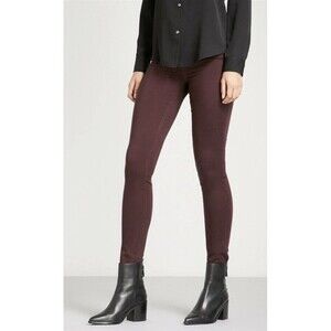 J BRAND JEANS 485 LUXE SATEEN SUPER SKINNY  Pants in Deep Mulberry SIze 27 $188